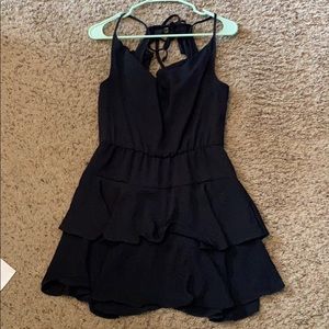 BCBGeneration black cowl neck ruffle dress